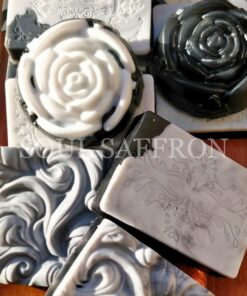 ACTIVATED CHARCOAL AND ORANGE ARTISAN SOAP BAR