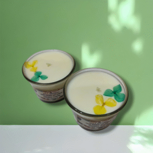 HANDPOURED SOY CANDLE GLASS- PINEAPPLE CILANTRO