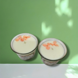 HANDPOURED SOY CANDLE GLASS- ROSE LILY